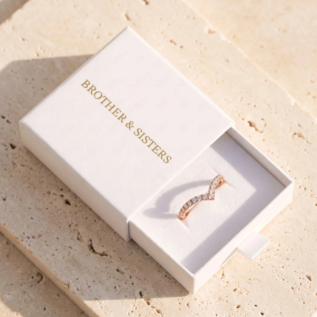 Rose Gold Minimalist Ring, rose gold ring — gift box | SKU: 10645547-4.5-rose-gold