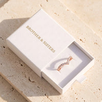 Thumbnail for Rose Gold Minimalist Ring, rose gold ring — gift box | SKU: 10645547-4.5-rose-gold