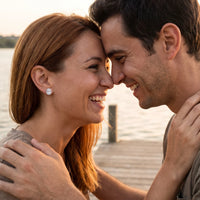 Thumbnail for A couple on a date, she wears the silver ring | SKU: 6306968-white