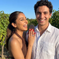 Thumbnail for Couple moment, she wears the Silver Timeless Ring | SKU: 497131-4.5-silver
